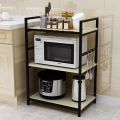 3 Tier Kitchen Storage Shelf, Microwave Stand, Kitchen Storage Rack, 3-Layer Iron Kitchen Storage Rack. 
