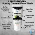 Charcol Scrub Face Wash - Best For Oily Skin |  100ml By Ladiesshoppk. 