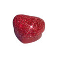 Heart Shaped Engagement Ring Box Velvet Stand Earrings Coin Jewelry Box Box with LED Light Up Proposal Birthday Gift. 