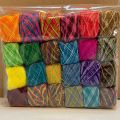 Al Saeed Wool Multicolor Embroidery 2ply Woolen Yarn Thread Pack (24pcs). 