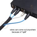 1/5M Expandable Sleeving Self Close Braided PET Insulate Cable Sock Tube Loom Split For Pipe Line Organizer Wire Wrap Protection. 