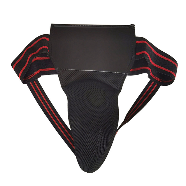 Groin Protector for Boxing, Taekwondo, Kickboxing, for Martial Arts Training, Men Jockstrap Abdominal Protector Black