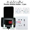 Pack of 5 Wall Mounted Universal Mobile Phone Holder for Charging - Waterproof Plastic, Multi-Colored. 
