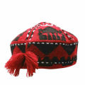 AFGHAN MAZARI PASHTEEN UZBEK TURKMEN RED CAP HAT HAND MADE EMBROIDERY NEW. 