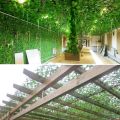 Plant Fence Artificial Garden Plant Fence Garden UV Protected Privacy Screen Used For Decoration Height:1.2 Feet Extended Widtht:4 Feet. 