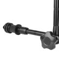 1 Pcs Magic Arm 11 Inch Articulating Arm Magic Friction & 4 Pcs 1/4 Inch Tripod Screw Flash Shoe Mount. 