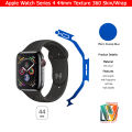 Apple. Watch Series 4 44mm Skin/Wrap 360 Protection Carbon fiber/ Matte Fix Cutting Lamination Protection Sheet. 