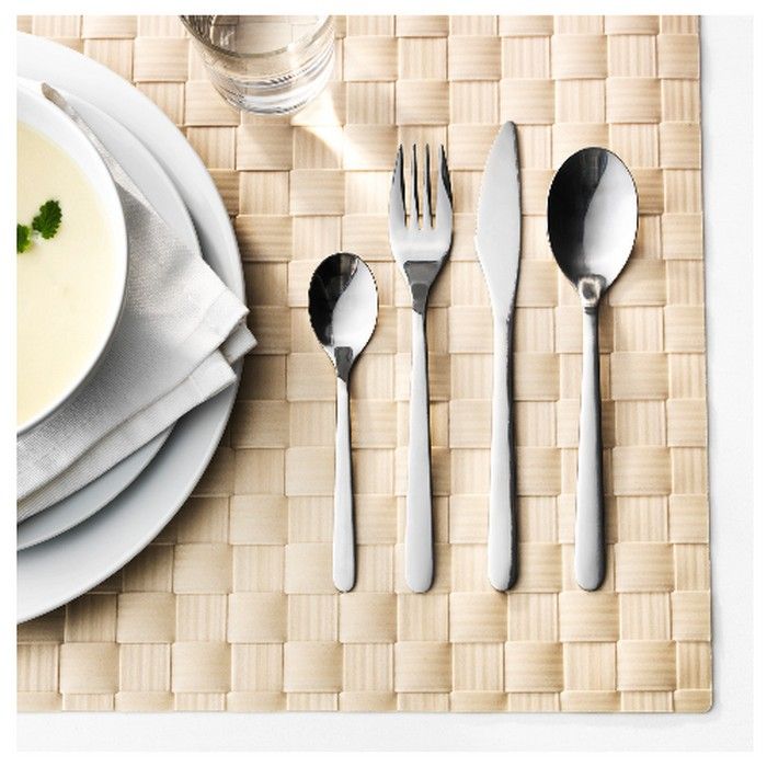 IKEA : FORNUFT : 24-piece Stainless Steel Cutlery Set