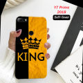 Huawei Y7 Prime 2018 Back Cover - King 2Gud Soft Phone Case Cover For Boys. 