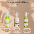 Organic Amla, Rehta and Shikakai Shampoo for Hairfall and Damaged Hair| 285ml. 