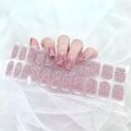 Gel Nail Stickers Curing UV Lamp Full High Quality Semi-Cured Gel Nail Strips Adhesive Long Lasting Nail Art Decoration Tips. 