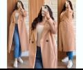 Casual Wear College Wear Hello Women's Winter Popular One Button Double Fleece Long Coat 1 Piece Women's Fashion. 