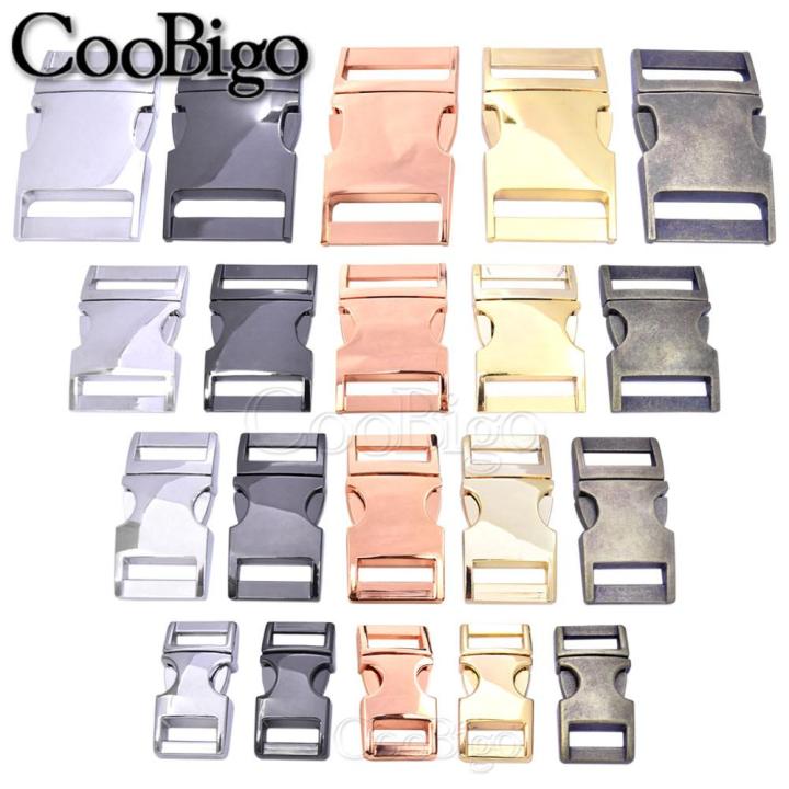 1pc 10mm 15mm 20mm 25mm Metal Side Release Buckle For Paracord Bracelet Dog Cat Collar Sewing Diy Accessories Seat Belt Fastener