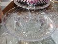 Dry Fruit Tray, ACRYLIC CANDY DISH SALAD TRAY DRY FRUIT HOME DECOR WITH LID CRYSTAL. 