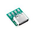 2Pcs USB 3.1 Type C Connector 16 Pin Test P.C.B Board A Adapter 16P Connector Socket For Data Line Wire Cable Transfer. 