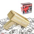 Cash Gun Golden Money Gun Stress Reducer Anti-Anxiety Toy(Gold) Guns & Darts (Gold) cell operating.. 