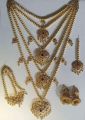 5 lari Dhuri with Jhumar Jhumki & Tikka, Dhuri Set. 