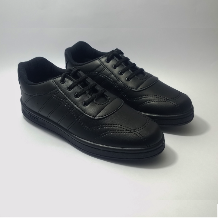 New Arrival Black Sneakers For Boys - School And Casual Use - Versatile Shoes - Synthetic Leather