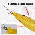 105mm 10g Lead Sinker Jigs Luminous Fishing Tackle weave Squid Hook Octopus Bait Wood Shrimp Lures. 
