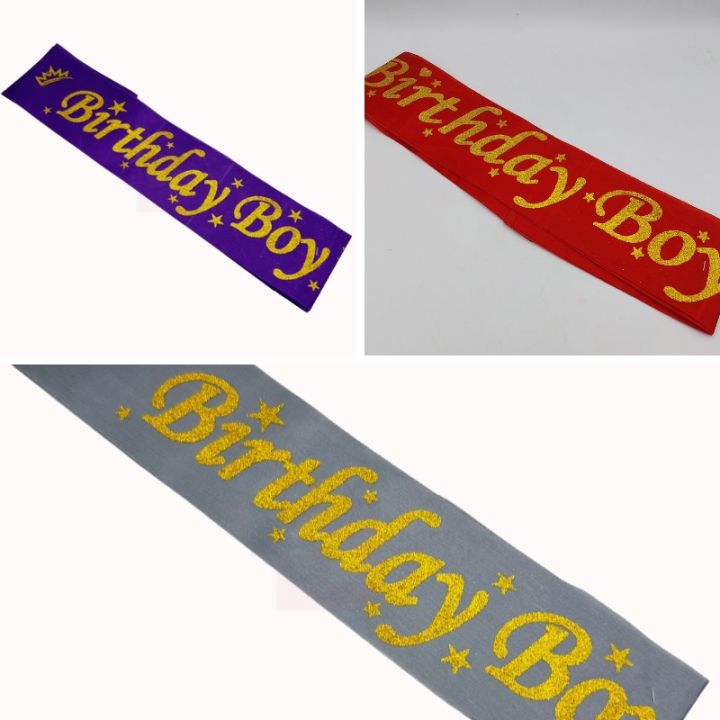 Birthday Boy Sash - Free Size - Multicolors - Boys - Pack of 1