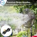 Complete MISTING FAN KIT With Pump and Brass Sprinkler Nozzles for Outdoor Misting Cooling System. 