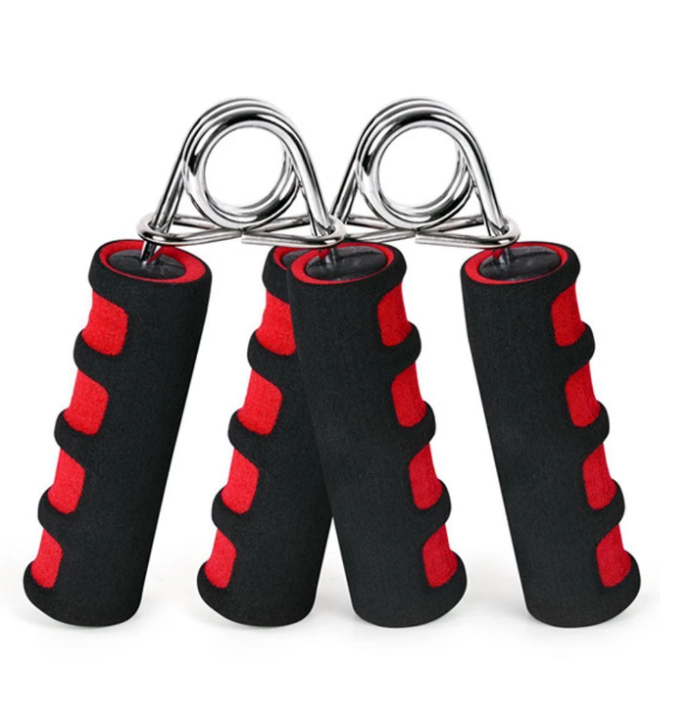 Spring Pack of 2 Hand Gripper Finger Strengthener Finger Strength Exercise Equipment Steel Sponge Forearm Health Builder