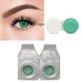 Best eye lenses Three Tone Dark Green Color 1 Pair of Contact Lens Multi Color artificial eye lenses With Full Kit. 