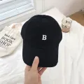 New Letter B Cotton Baseball Cap For Men Women Solid Color Ponytail Curved Brim Sun Hats Unisex Hip Hop Snapback Dad Trucker Hat. 