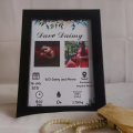 Photo frame- 5*7 inches size- wooden frame-with & without picture available- black color. 
