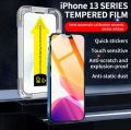 iPhone 13, 13 Pro - Full Cover 9D Screen Protector - Automatic Alignment Tempered Glass. 