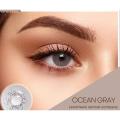 Color lens Eye Contact Lenses Ocean 1-tone Grey With Container + free water kit / disposable lenses / lense, eye lense / color lense / eye lenses for girls. 