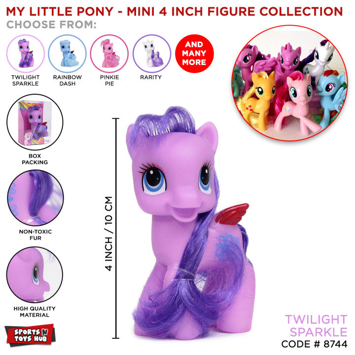 My Little Pony Collection, Cute Ponies With Hairs & Wing Toy For Baby Girls, Best Toy Gift For Kids Girl, Cartoon Series Wonder Pony Land Horse Unicorn Series Cartoons Character Show Case Rag Toys Rainbow Dash Pink Pinkie Pie Twilight Sparkle Rarity White
