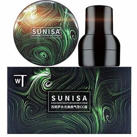 Original Sunisa foundation BB Cream Waterproof Base  3 In 1 Air Cushion Cc AndFoundation Moisturizing Liquid Foundation with Sponge