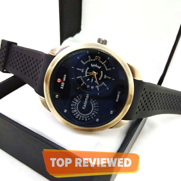 Black Chronograph Watch For Men