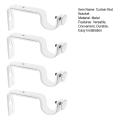 Adjustable Curtain Rod Bracket Easy Install Curtain Rod Holders Heavy Duty Window Drapery Brackets for Home 4pcs Set Southeast Asian Buyers' Choice Curtain Rod Bracket. 