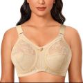 New Style Jersey Half Net Under Belt Bra - 3 Hook Back Style Non Padded Malai Stuff Bra For All Women And Girls. 