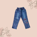 "GIRLS PANT DENIM & JERSEY SHIRT GLITTER PAINT ". 