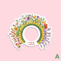 60 Pcs Anti-drip Paper Tray For Ice Cream Cone Flower Shape Paper Drip Proof Ice Cream Holder Card. 
