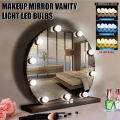 Portable Super Bright Mirror Studio Glow 3 Mode Vanity Led Bulb  White, Off White & Yellow With 10 Bulbs. 