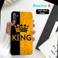 Real me 6 Back Cover Boys - King Style Mobile Back Cover Pouch - Airbag Case Anti Shockproof Phone Case. 