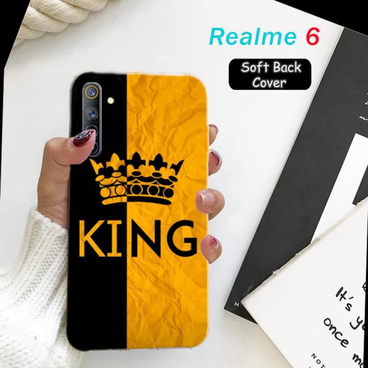 Real me 6 Back Cover Boys - King Style Mobile Back Cover Pouch - Airbag Case Anti Shockproof Phone Case