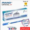 PIANO Crystal Gel Pen Special Needle Point Tip - Pack of 10 Gel Pen. 
