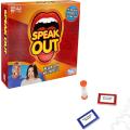 Hasbro - Speak Out Board Game Includes 5-Mouthpieces 200-Double Sided Cards Timer, Instructions. 