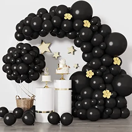 Pack%20of%2010%20Black%20Balloons,%20For%20Birthday,%20Events,%20Party,%20Decorations,%20Anniversary%20-%20Image%205