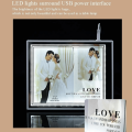 LED Magic Frame Customizable LED Photo Frame Birthday and Couple Gift. 