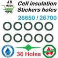 26650  26700 cell insulation stickers waterproof heat resistant. 