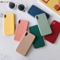 Huawei Honor 8 8C 8X Max Phone Case Candy Color Colorful Plain Matte Fresh Simple Cute Soft Silicone TPU Case Cover. 