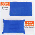 Outdoor Inflatable Nap Pillow Inflatable Back Pad PVC Flocking Throw Pillow Travel Pillow Camping Pillow. 