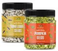 GreenFinity Raw Pumpkin, Sunflower Seeds for Eating Protein and Fibre Rich Food For Immunity Booster Diet Food Pack of 2 - 250g (JAR Pack). 