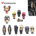 Skull Shape Head Shift Knob Car Accessories Auto Parts Decoration Car Manual Gear Stick Shifter Lever Knob Gear Shift Knober-Purple. 